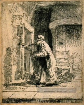 La cécité de Tobit SIL Rembrandt Peinture à l'huile